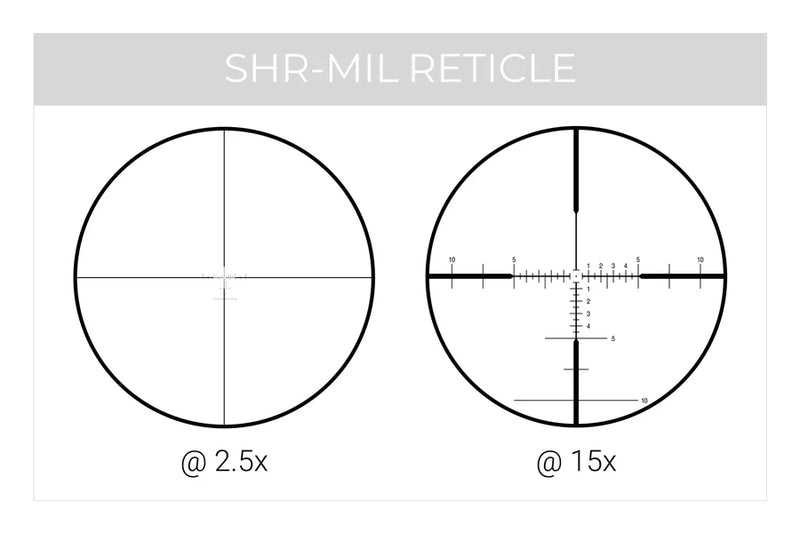 RS1.2 - 2.5 - 15X44MM FFP RIFLE SCOPE - BLACK/GRAY