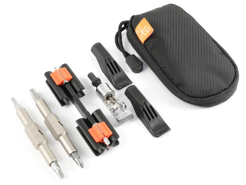 Mountain Set (Replaceable Sticks, Bracket, 8 bit, Tire Levers, Chain Breaker, Case)